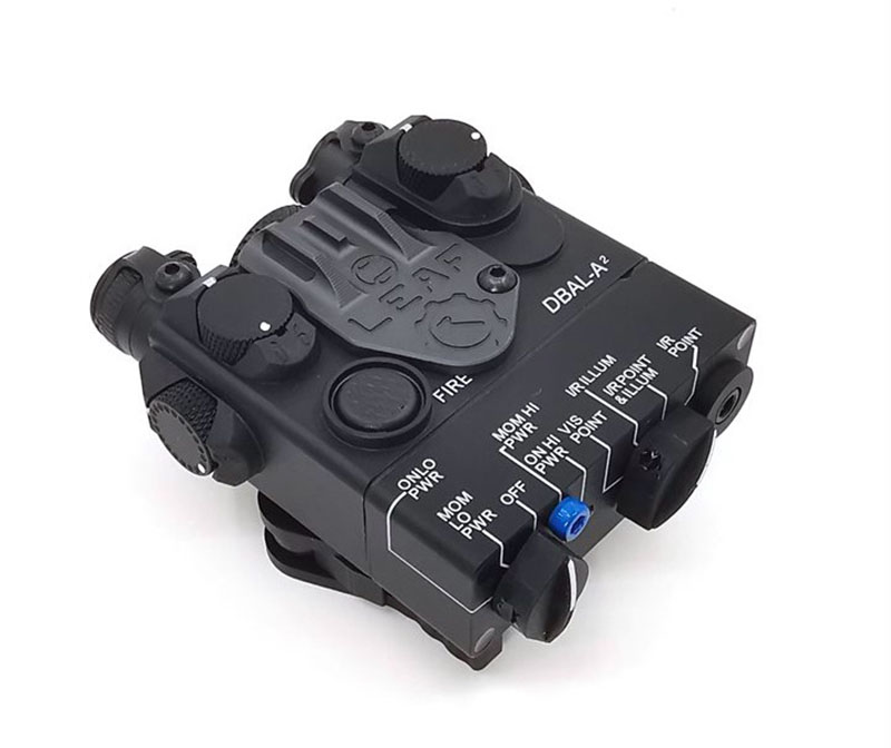 DBAL-A2 AN / PEQ-15A Type IR (Infrared) +Red Laser Lenses Black